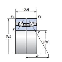 High-Speed Angular Contact Thrust Ball Bearings