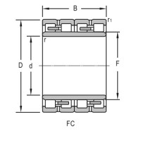 Four Row Cylindrical Roller Bearing