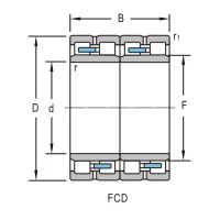 Four Row Cylindrical Roller Bearing