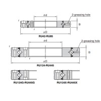 RU Crossed roller bearing