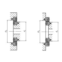 CRBF Mounting Holed Type High Rigidity Crossed Roller Bearings