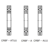 CRBF Mounting Holed Type High Rigidity Crossed Roller Bearings