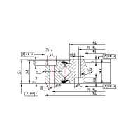 XSU crossed roller slewing bearing