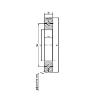 SX series crossed roller slewing bearing