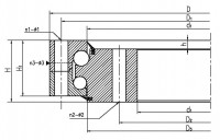 Double-row Ball Slewing Bearing Without Teeth