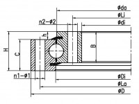 Four-point Contact Ball Slewing Bearing Without Teeth