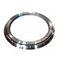 Four point contact ball slewing bearing (with outer flange and internal gear type)