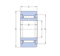 Support rollers with flange rings with an inner ring