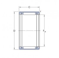 HK...2RS Series Drawn cup needle roller bearings