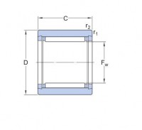 NK Series Needle roller bearings with machined rings without an inner ring