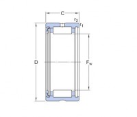 RNA 49...RS Series Needle roller bearings with machined rings without an inner ring