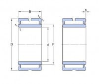 NA49 Series Needle roller bearings with machined rings with an inner ring