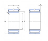 NA69 Series Needle roller bearings with machined rings with an inner ring