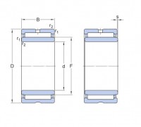 NA48 series Needle roller bearings with machined rings with an inner ring