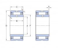 NA49...2RS Series Needle roller bearings with machined rings with an inner ring