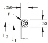 Sealed Type Four Point Angular Contact Ball Bearing