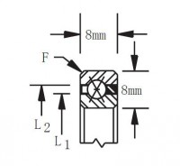 Metric Series Four Point Angular Contact Ball Bearing