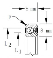 Metric Series Four Point Angular Contact Ball Bearing